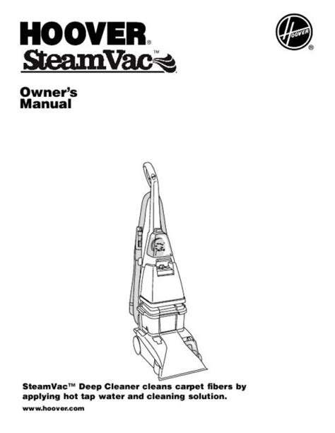 hoover steamvac instruction manual|hoover steamvac widepath instruction manual.